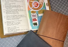 Leather Travelers Journal making with Hannah