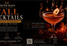 Mixology Class: Fall Cocktails