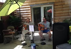 Patio music by the Guitar Duo