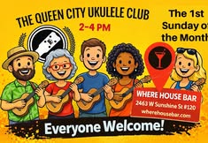 QUEEN CITY UKULELE CLUB OPEN JAM @ THE WHERE HOUSE BAR