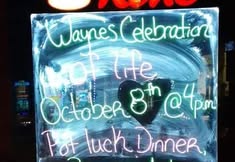 Wayne Celebration of life