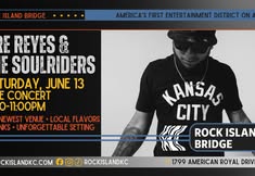 Dre Reyes & The Soulriders: FREE Concert at Rock Island Bridge on Saturday, June 13, 8-11PM