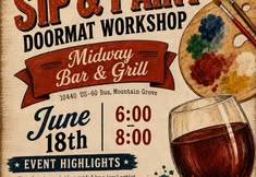 Sip & Paint Doormat Workshop @ Midway Bar & Grill