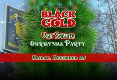 Black & Gold Ugly Sweater Christmas Party