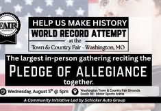 Pledge of Allegiance World Record Attempt | Washington Town & Country Fair