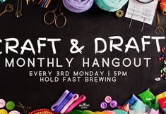 CRAFT & DRAFT: Monthly Hangout at Hold Fast Brewing