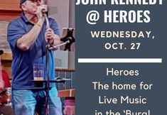 Live Music at Heroes with John Kennedy!