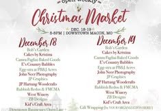 Macon Area Christmas Market | Dec. 18-19th [sponsored by West Winery]