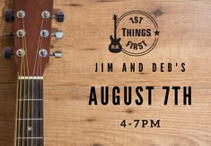 1st Things First @ Jim and Deb's Lakeside Pub