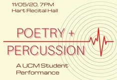 Poetry + Percussion: A UCM Student Performance