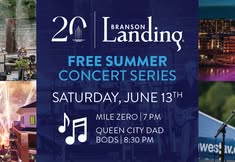 Branson Landing FREE Summer Concert Series | Mile Zero & Queen City Dad Bods