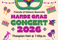 Fat Tuesday Celebration: Concert & Raffle at Thespian Hall