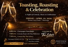 Toasting, Roasting, & Boasting- A Celebration