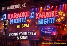 Karaoke at The Warehouse